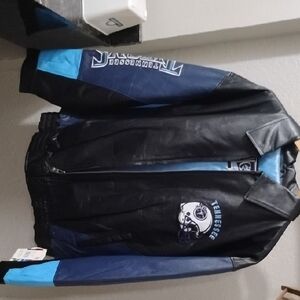 NFL Black and Blue Bomber Jacket